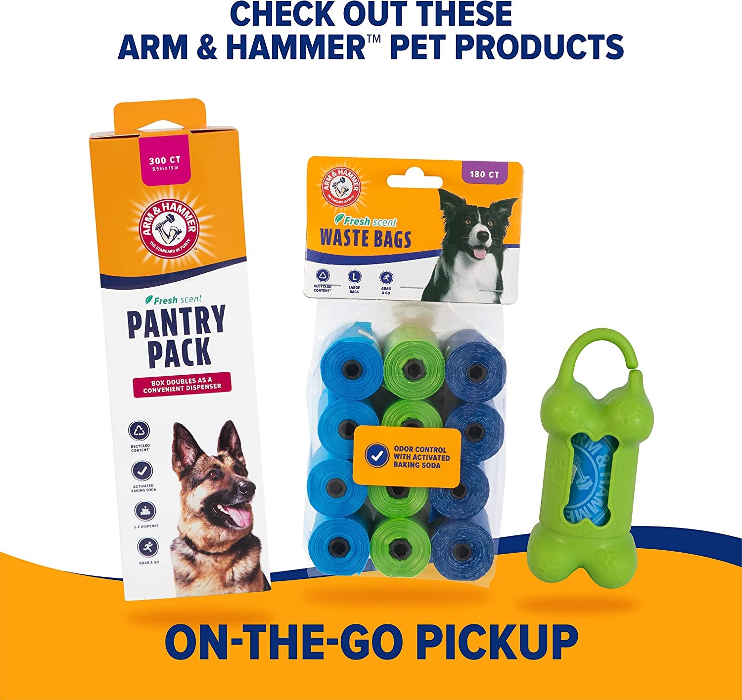 Dog Pooper Scooper Swivel Bin & Rake, Poop Scoop for Dogs, Black (2 Heavy Duty Scented Waste Bags Included)