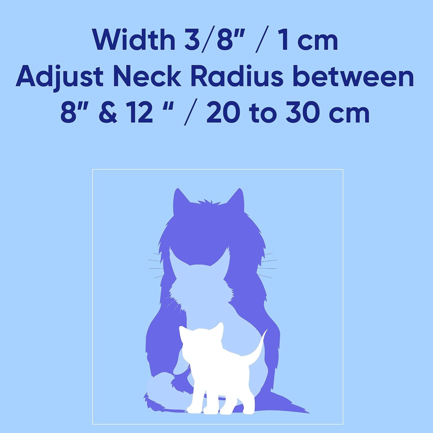 Pet Multicolor Cat Collar Teal/Pink/Purple with Safety Buckle and Removable Bell for Cats and Kittens